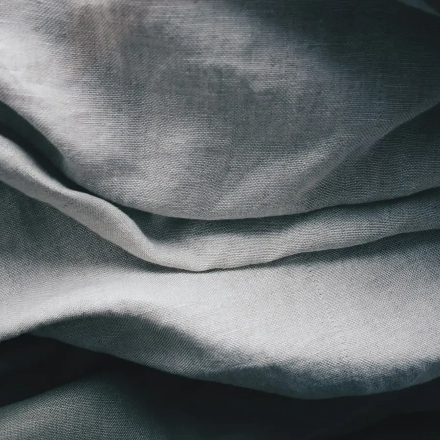Linge en lin froissé, texture douce