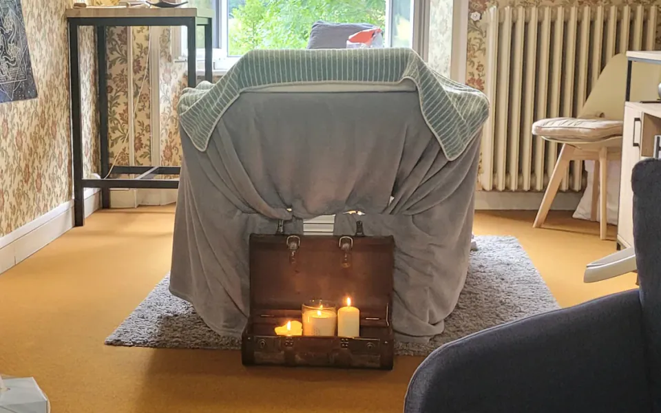 Espace de séance de Pascal au cabinet de Laveissière